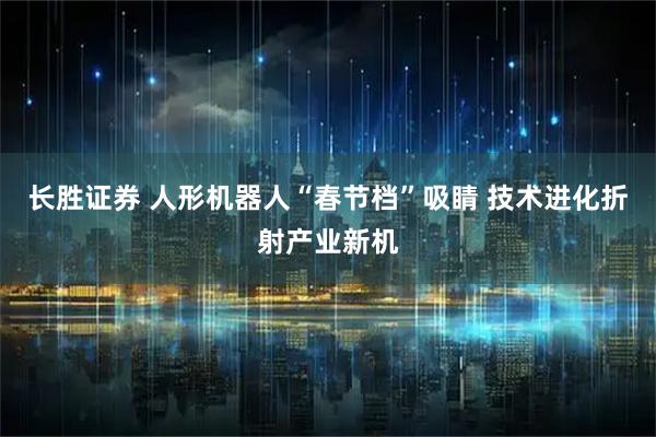 长胜证券 人形机器人“春节档”吸睛 技术进化折射产业新机
