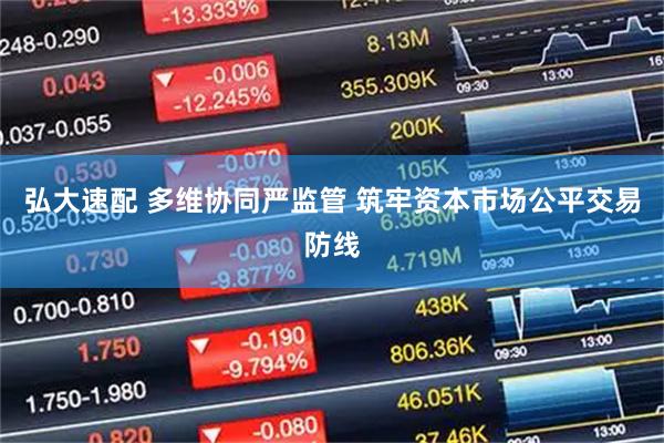 弘大速配 多维协同严监管 筑牢资本市场公平交易防线