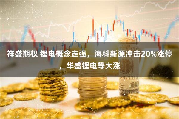 祥盛期权 锂电概念走强，海科新源冲击20%涨停，华盛锂电等大涨