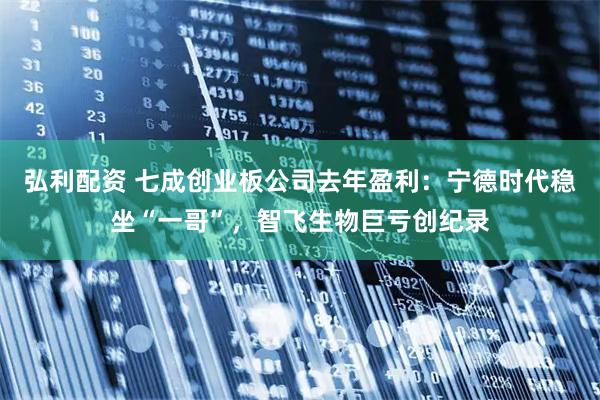 弘利配资 七成创业板公司去年盈利:宁德时代稳坐“一哥”,智飞生物巨亏创纪录