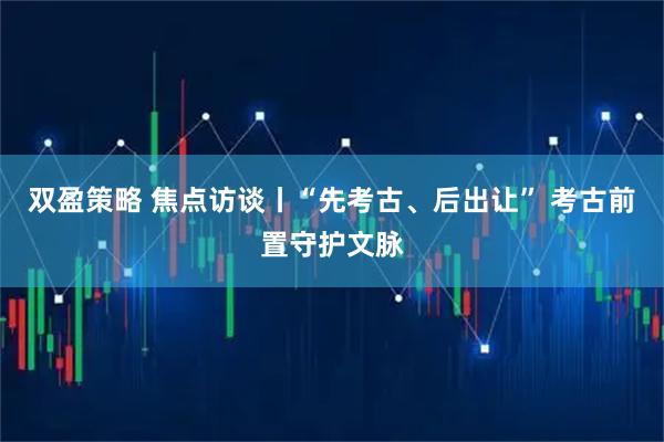 双盈策略 焦点访谈丨“先考古、后出让” 考古前置守护文脉